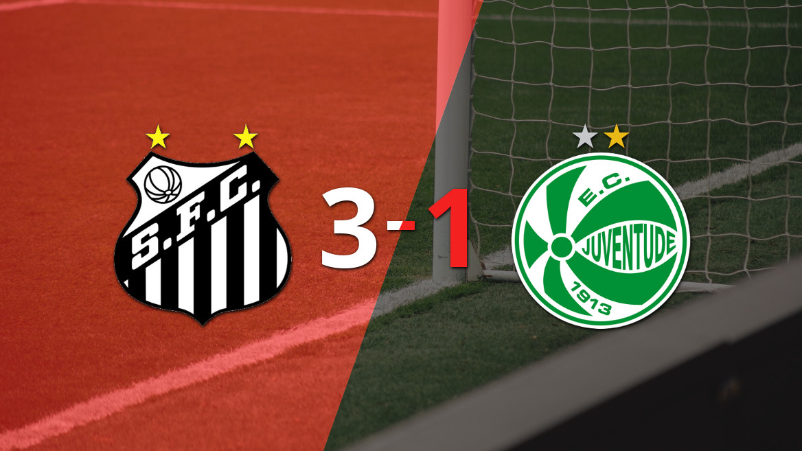 Santos Triumphs 3-1 Over Juventude Featuring Neymar’s Brace