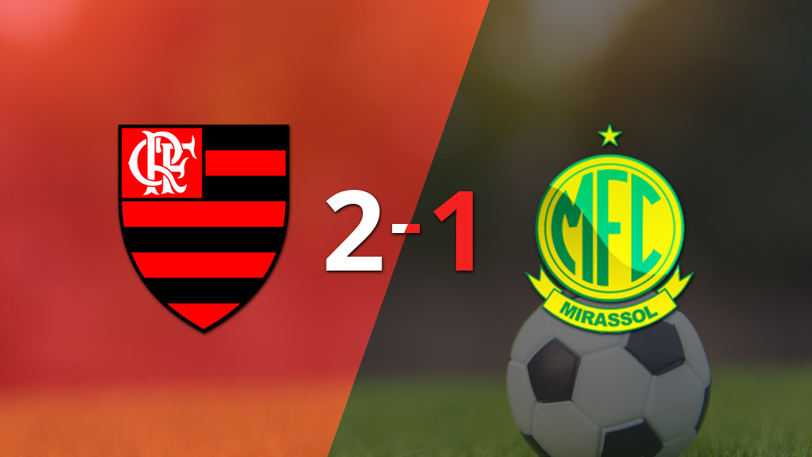 Flamengo triumphs over Mirassol with a narrow 2-1 victory