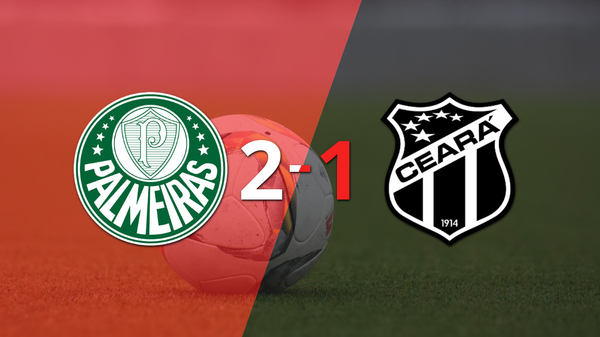 Palmeiras da vuelta al marcador y vence a Ceará 2-1