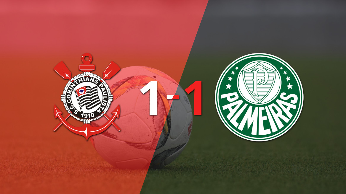 Corinthians and Palmeiras Draw 1-1 in the Paulista Derby