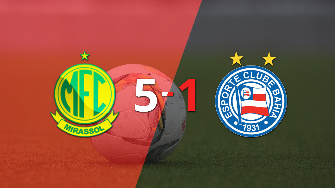 Mirassol Dominates Bahia with a 5-1 Victory