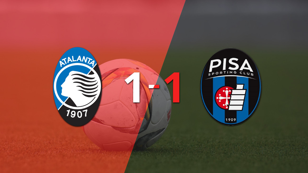 Pontos divididos em empates entre Atalanta e Pisa na primeira rodada