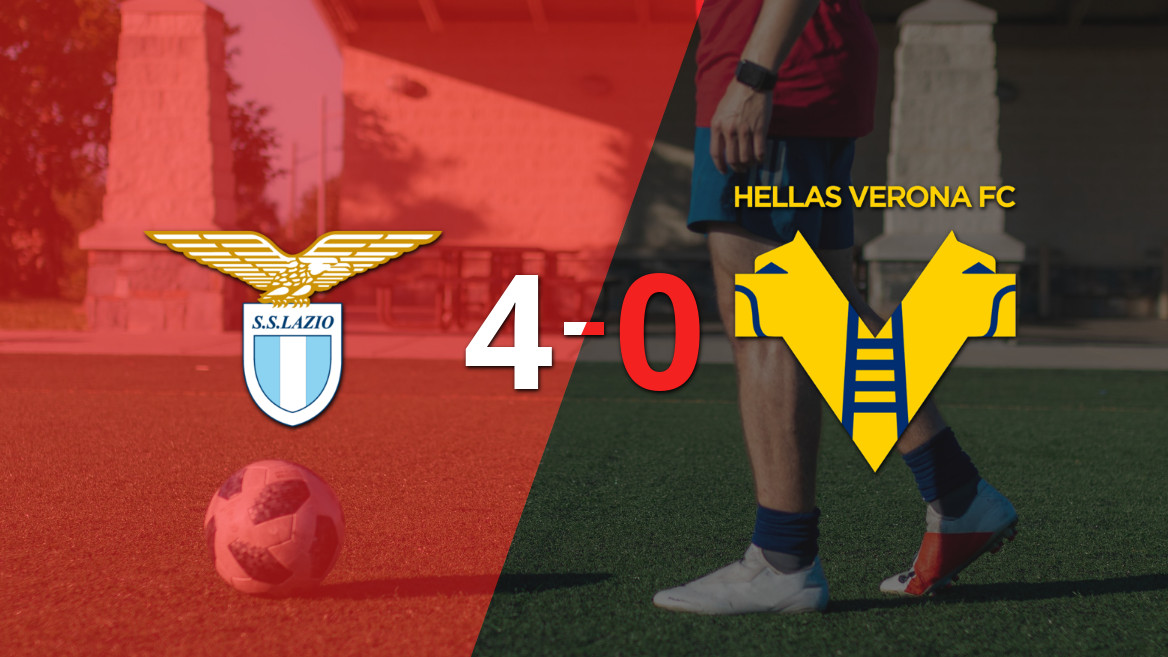 Lazio Dominates with a 4-0 Victory Over Hellas Verona