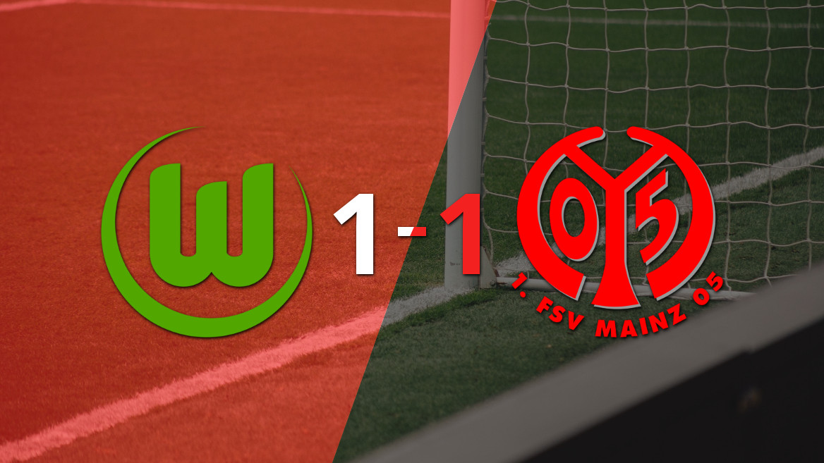 Mainz e Wolfsburgo empatam em 1 a 1 na Bundesliga