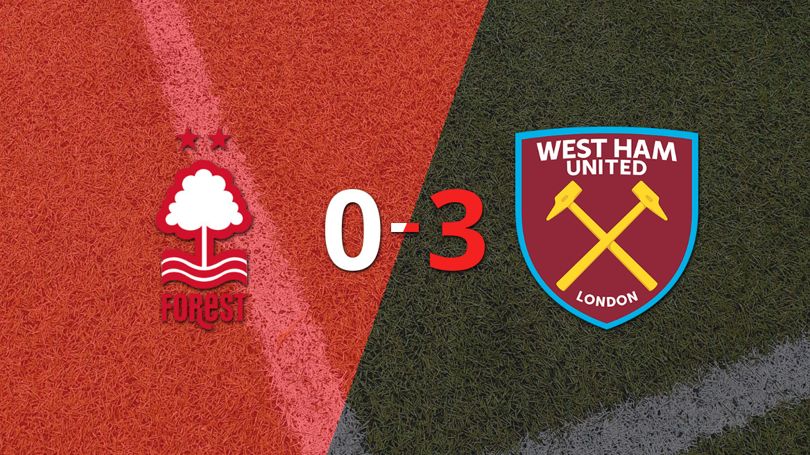 West Ham United humilla a Nottingham Forest con una clara victoria de 3-0