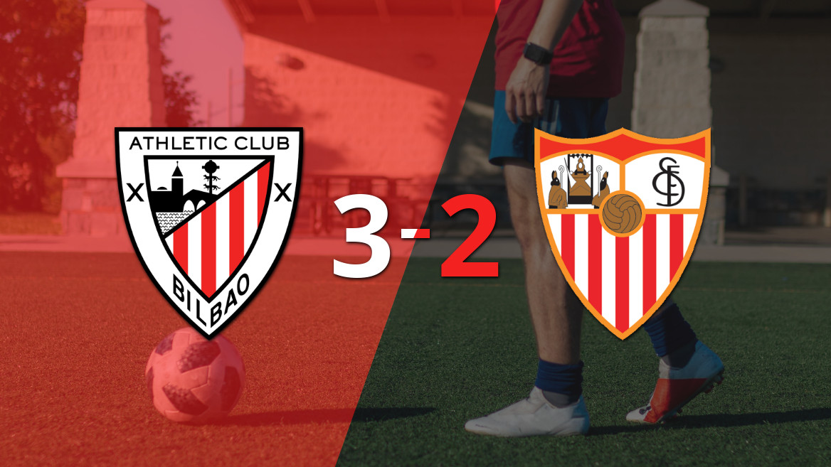 Athletic Bilbao conquista vitória emocionante contra o Sevilla por 3 a 2