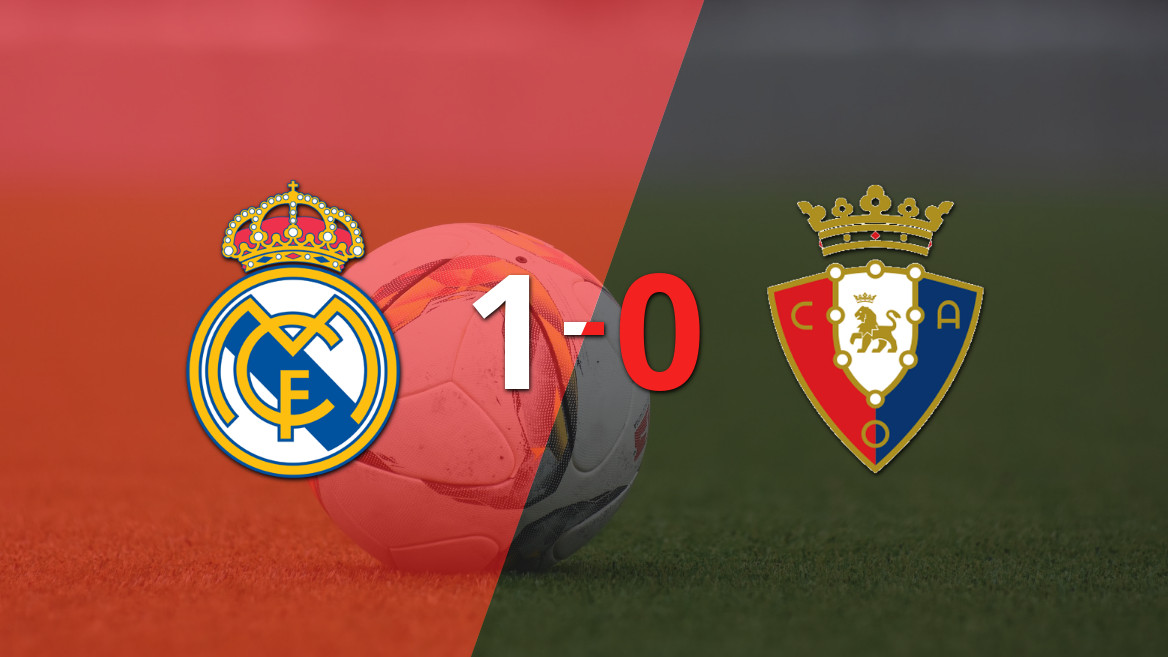 Dura victoria del Real Madrid ante Osasuna con un gol desde el punto penal