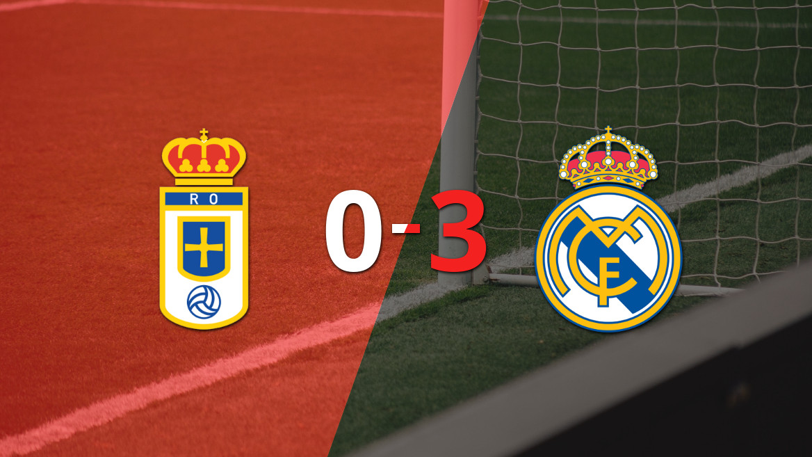 Real Madrid triunfa contundentemente 3-0 sobre Real Oviedo con un doblete de Kylian Mbappé