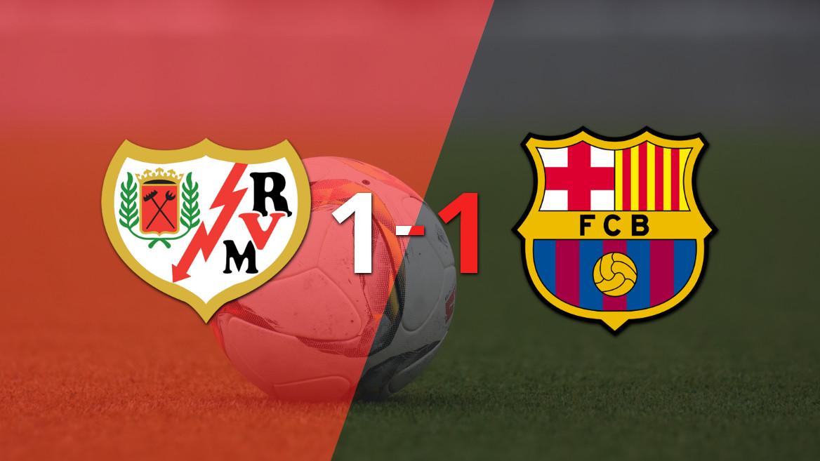 Rayo Vallecano e Barcelona empatam em 1 a 1