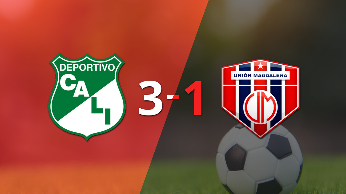 Johan Martínez brilla con un doblete en la victoria de Deportivo Cali sobre U. Magdalena