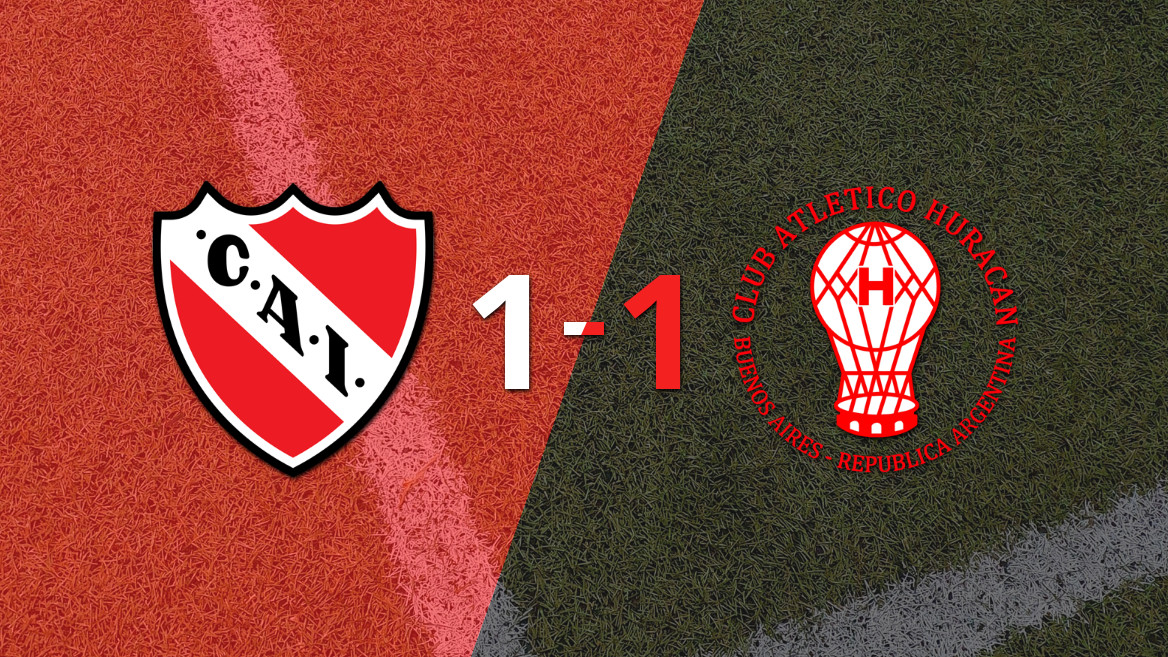 Independiente y Huracán empatan en un emocionante duelo