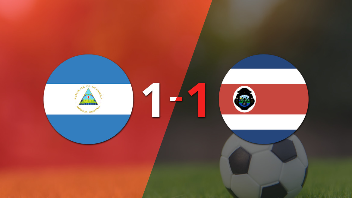 Nicaragua y Costa Rica empatan en su debut