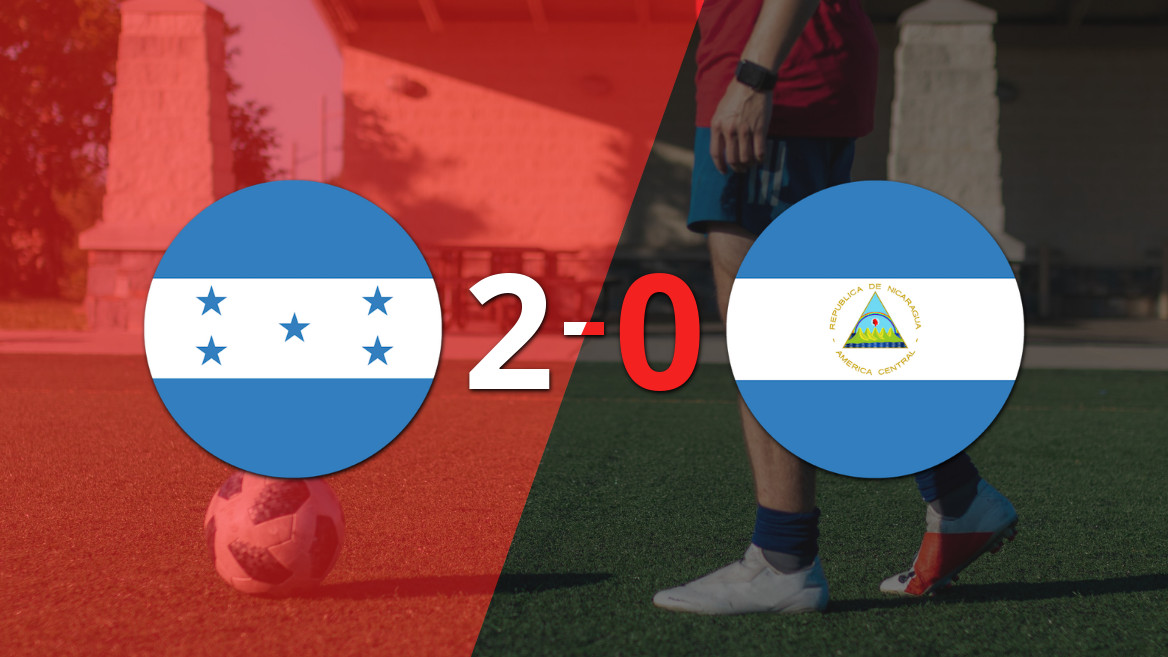 Victoria contundente de Honduras ante Nicaragua con un 2-0
