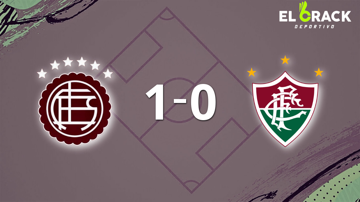 Lanús le ganó 1-0 en la ida a Fluminense con gol agónico