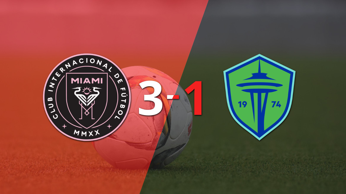 Inter Miami conquers Seattle Sounders with a 3-1 triumph