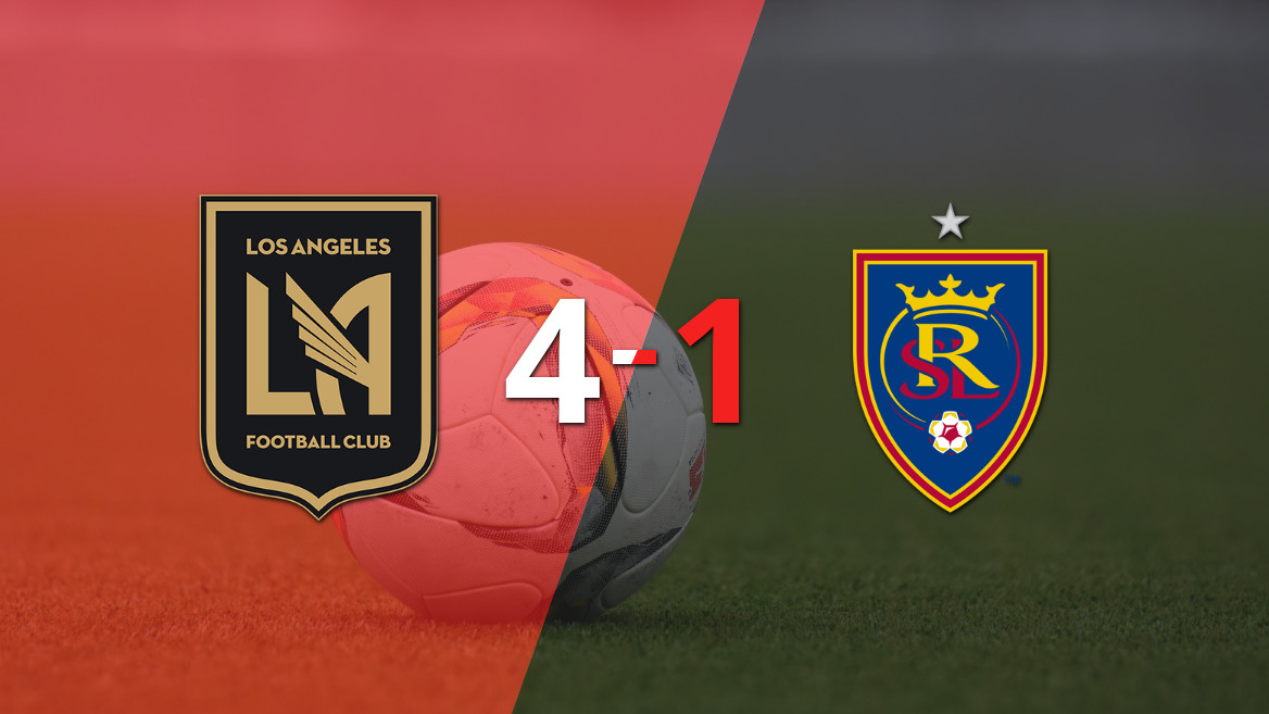 Los Angeles FC se impone con autoridad y hace estragos al vencer 4-1 a Real Salt Lake