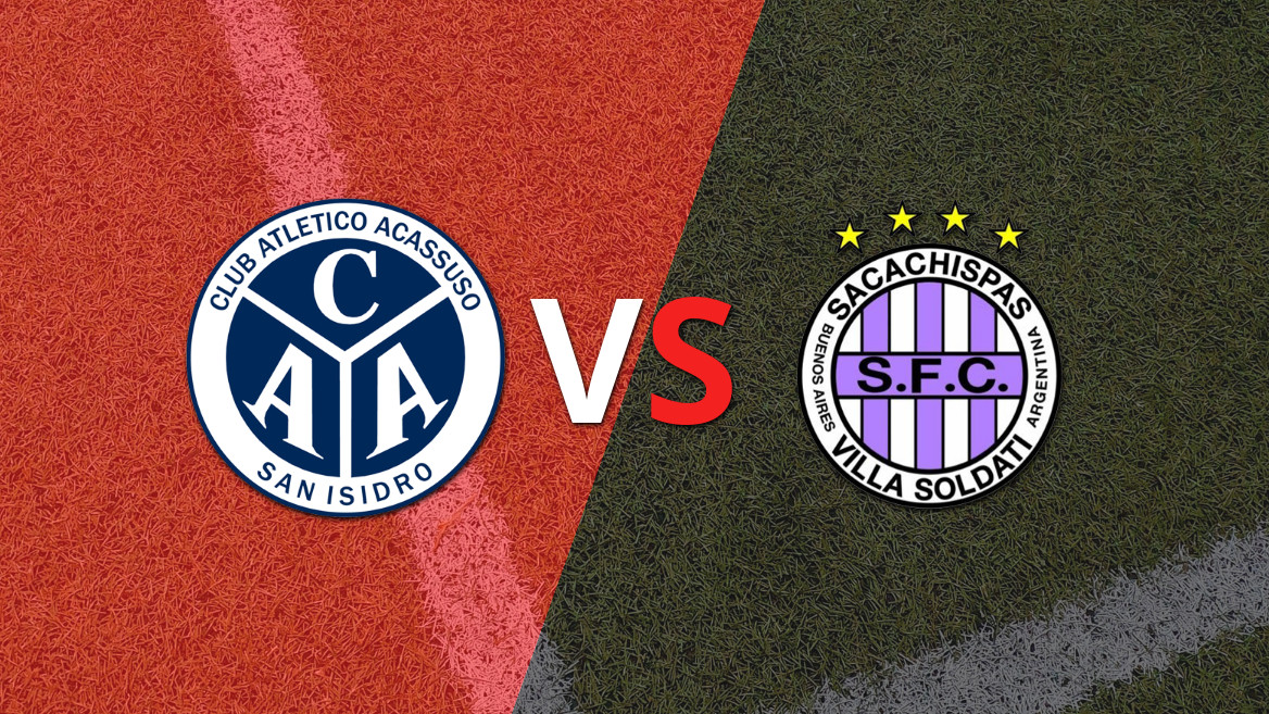 EN VIVO: Acassuso sucumbe ante Sacachispas y pierde por 2 a 0