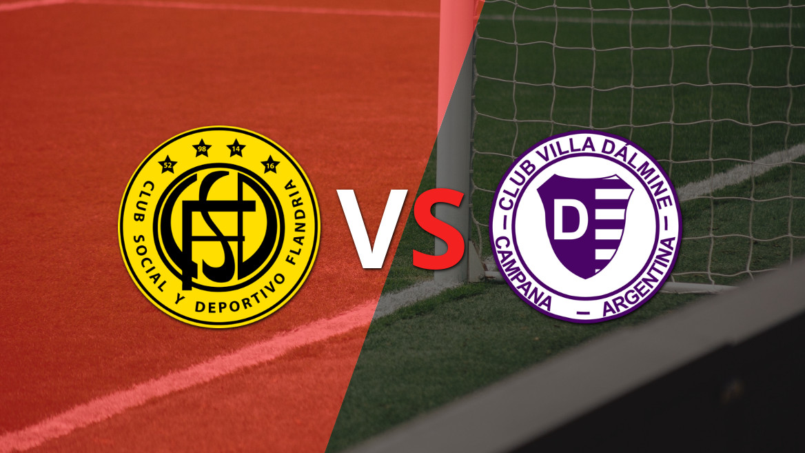 EN VIVO: Flandria gana 2-0 a Villa Dálmine con doblete de Franco Bustamante