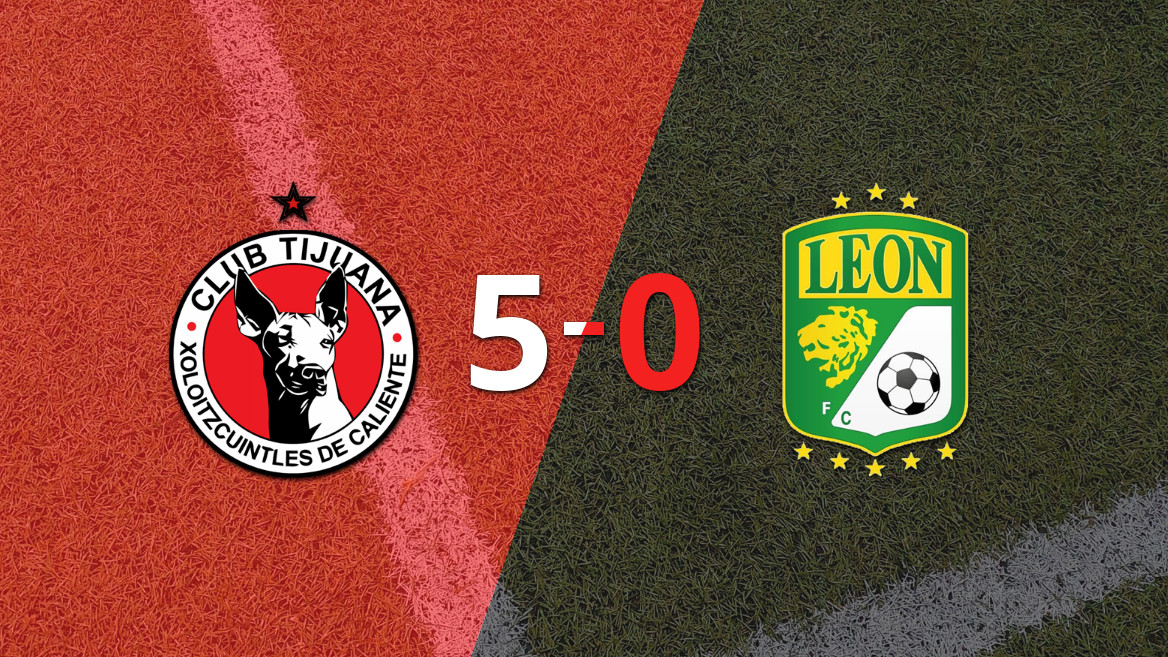 Tijuana aplasta a León con un impresionante 5-0