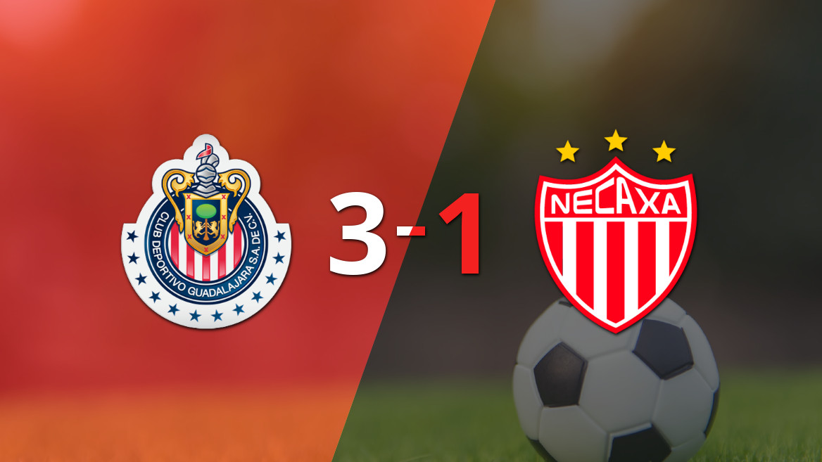 Chivas triunfa ante Necaxa en un emocionante duelo