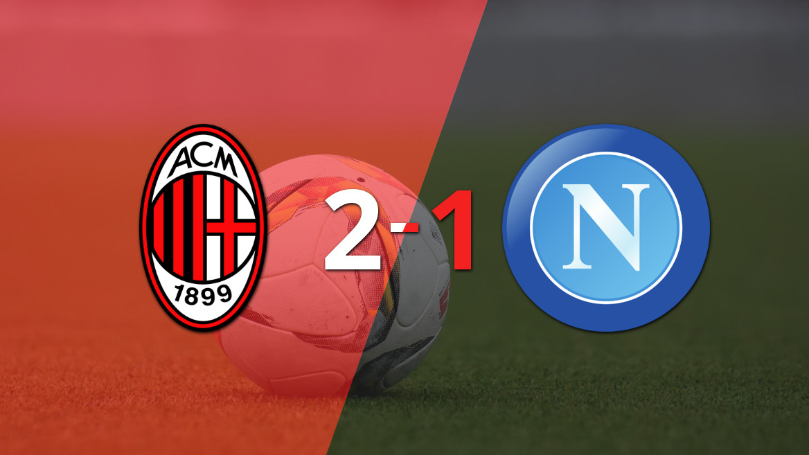 Milan vence Napoli por 2 a 1 em San Siro