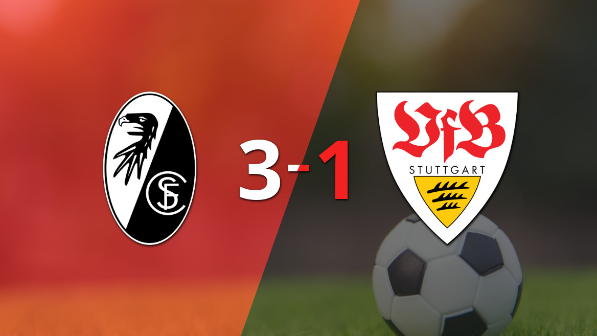 Friburgo derrota a Stuttgart con remontada contundente