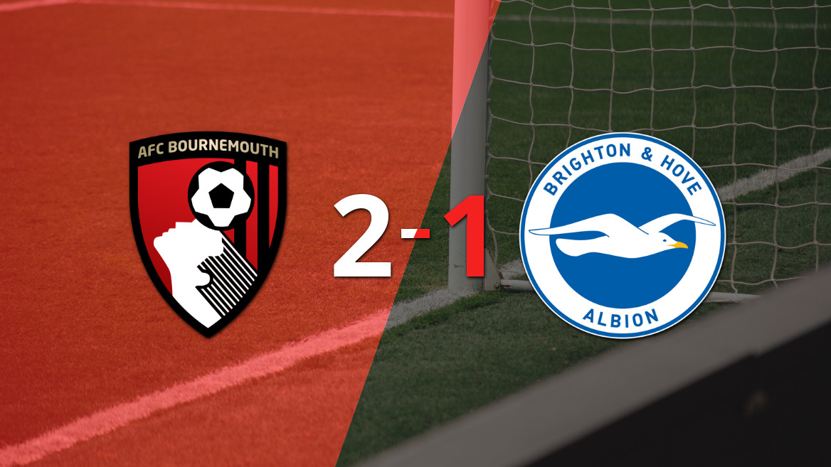 Bournemouth triunfa sobre Brighton and Hove con un 2-1