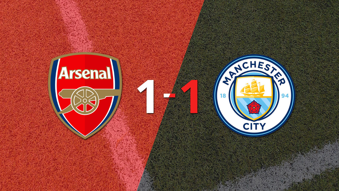 Gabriel Martinelli iguala para Arsenal contra o Manchester City no final do jogo