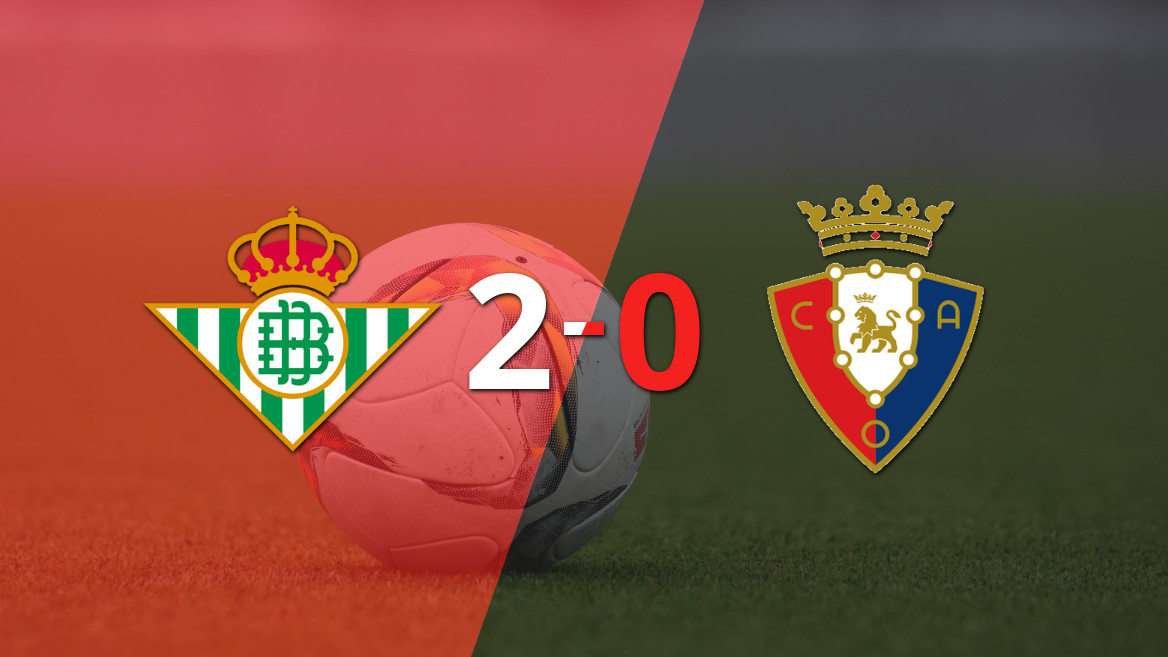 Betis Secures a Clear Victory Over Osasuna with 2-0 Win