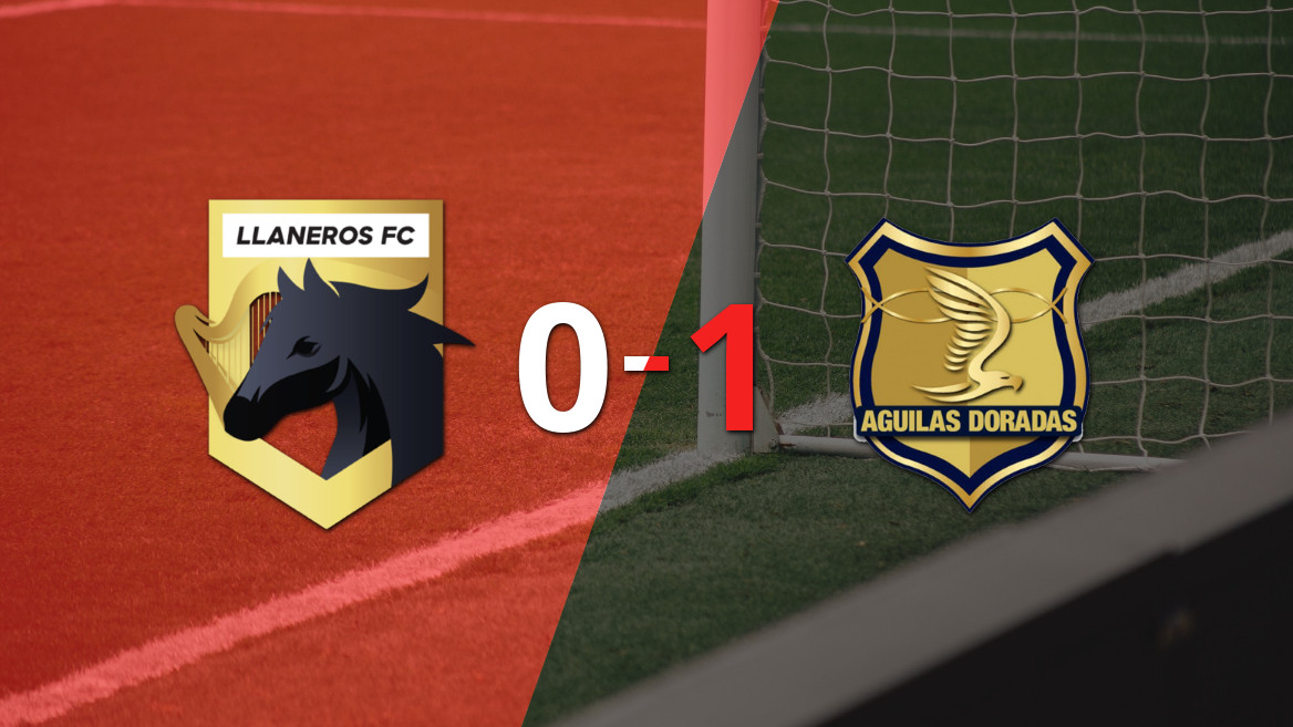 Águilas Doradas Rionegro se impuso por 1-0 ante Llaneros FC gracias a Jorge Obregón