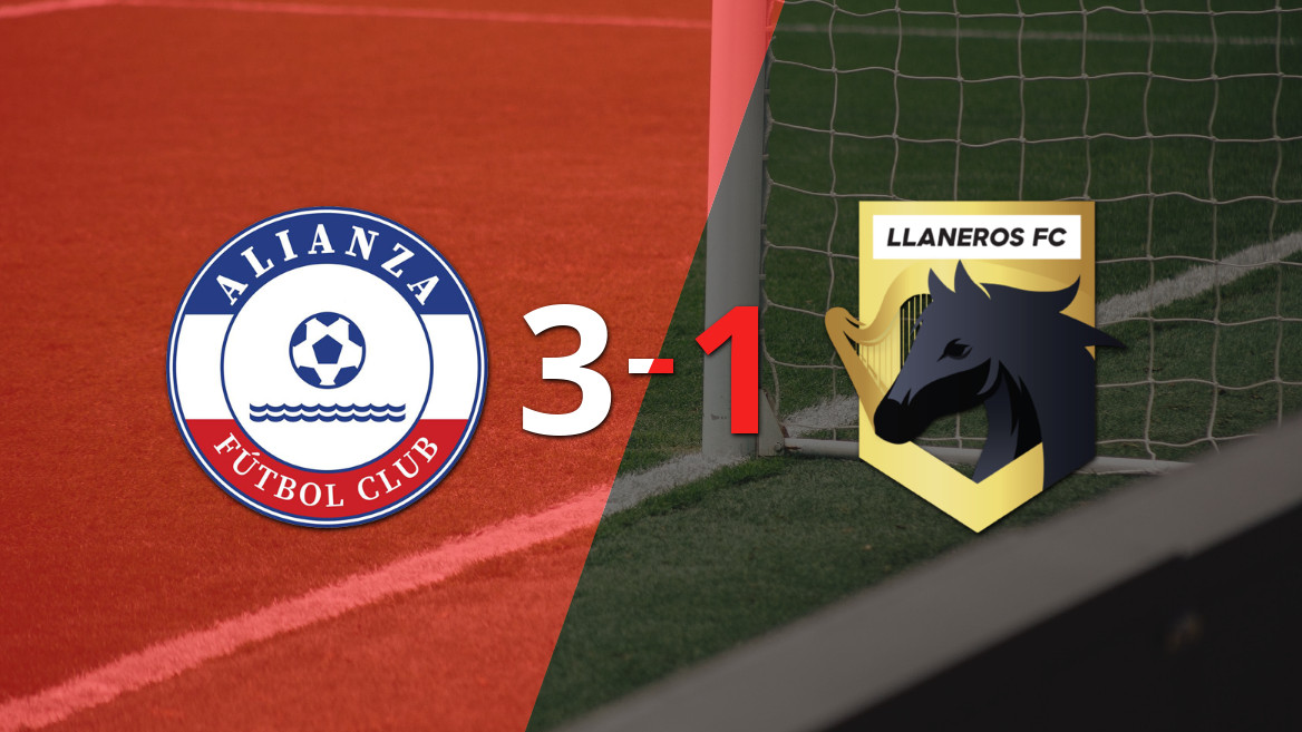 ¡Triunfo contundente! Alianza FC vence a Llaneros FC en casa