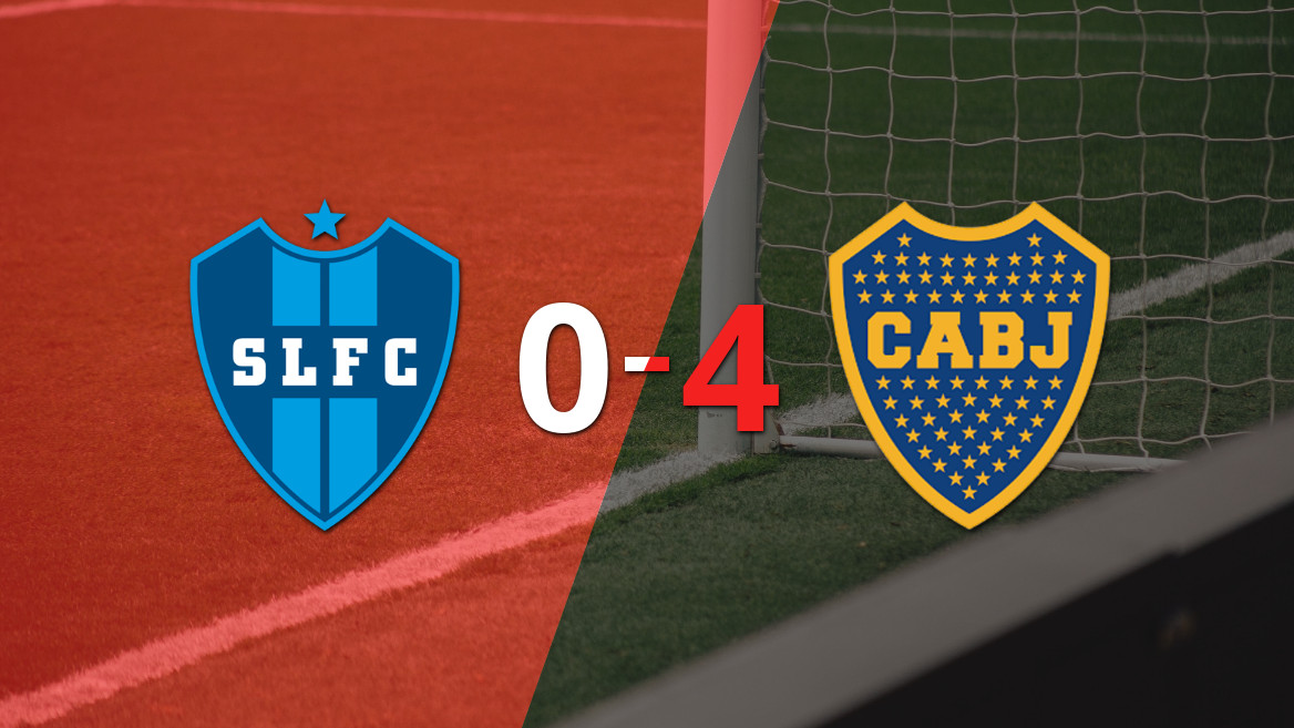 Boca Juniors arrasó a San Luis FC con una destacada actuación de Kishi Núñez