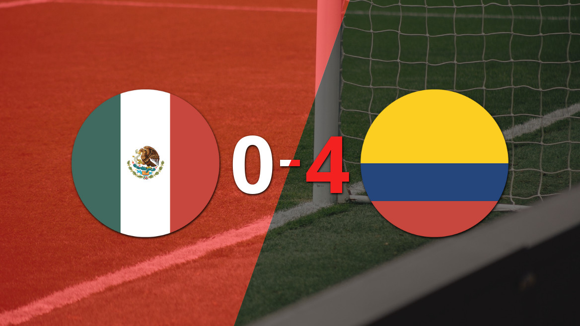 Colombia se impone contundentemente a México en un amistoso con golazo final