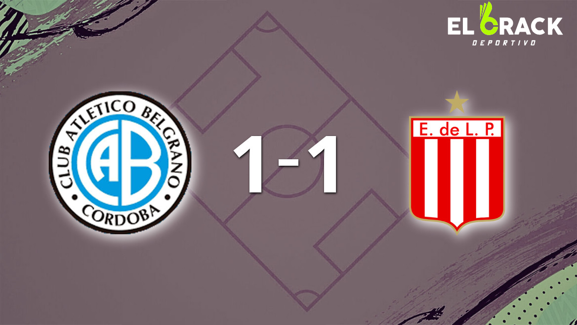 Sobre el final, Gabriel Compagnucci marcó el gol del empate entre Belgrano y Estudiantes