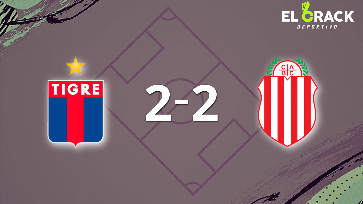 Sobre el final, Sebastián Medina marcó el gol del empate entre Tigre y Barracas Central