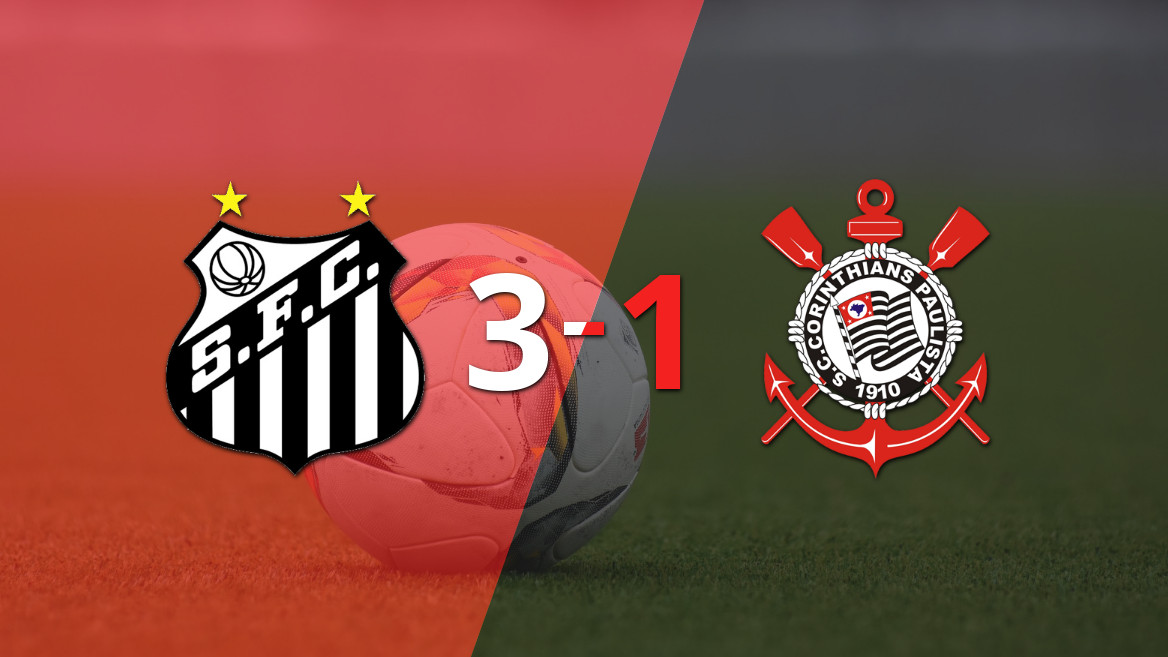 Santos Triumphs in Alvinegro Classic Against Corinthians with 3-1 Victory
