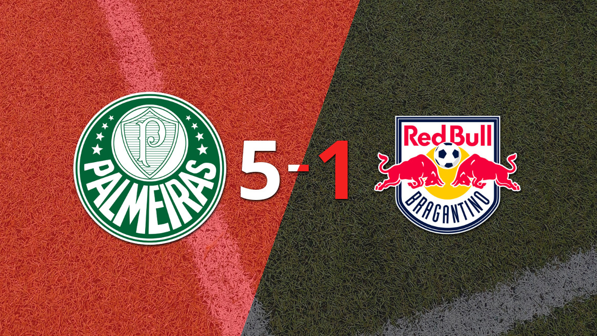 Palmeiras Dominates RB Bragantino with a Stunning 5-1 Victory