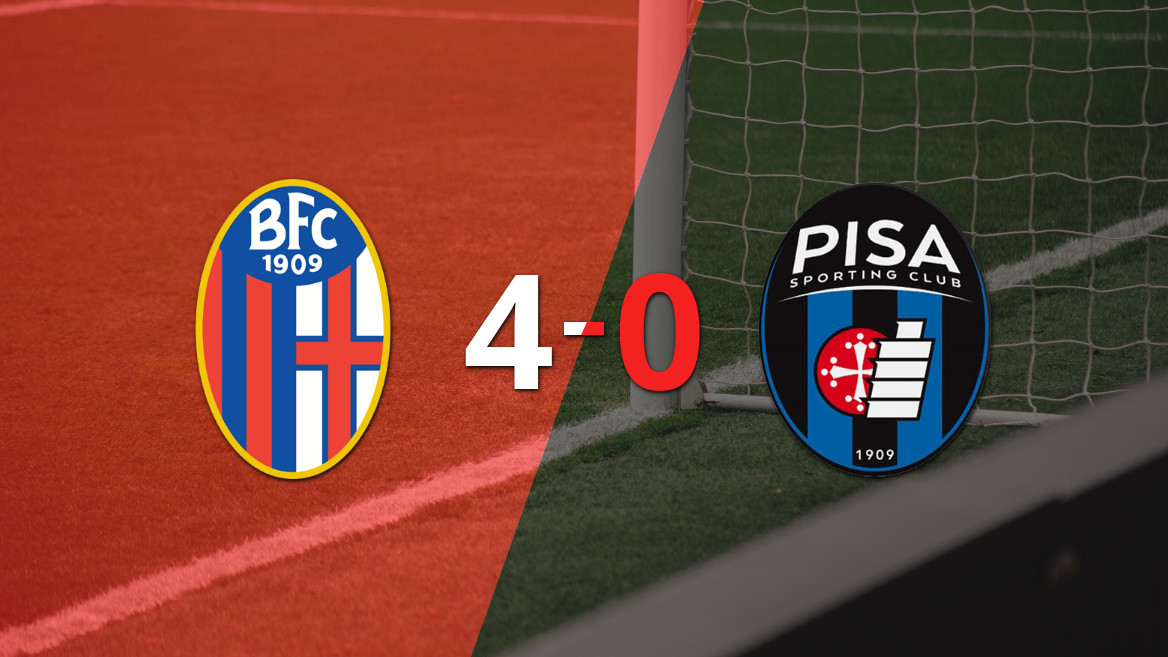 Bologna Dominates Against Pisa with a 4-0 Victory