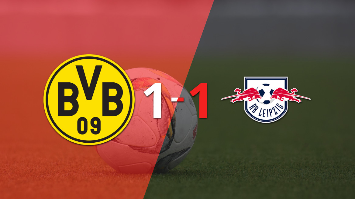 Borussia Dortmund e RB Leipzig empatam em 1 a 1