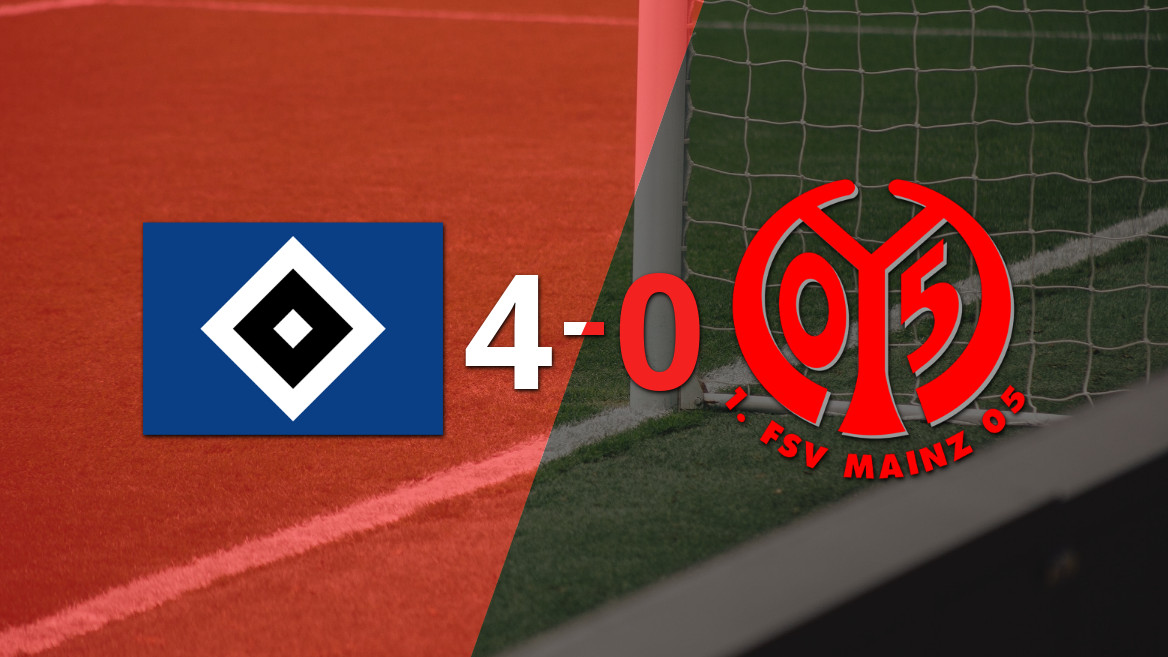 Hamburgo SV domina Mainz com vitória convincente de 4-0