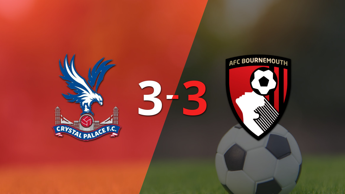 El triplete de Mateta no fue suficiente para Crystal Palace ante Bournemouth