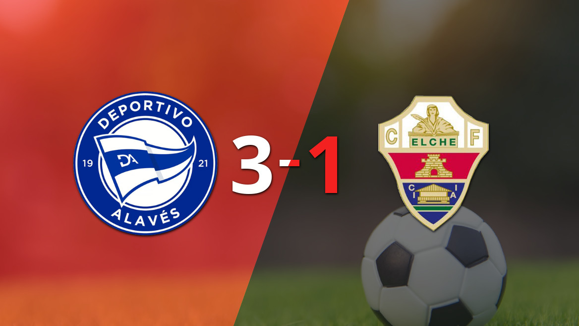 Alavés Secures Solid Victory Against Elche with 3-1 Scoreline