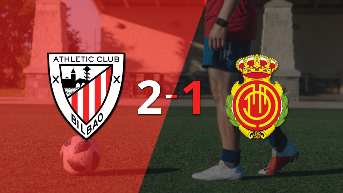 Athletic Bilbao se impone a Mallorca con un 2-1 en la Liga