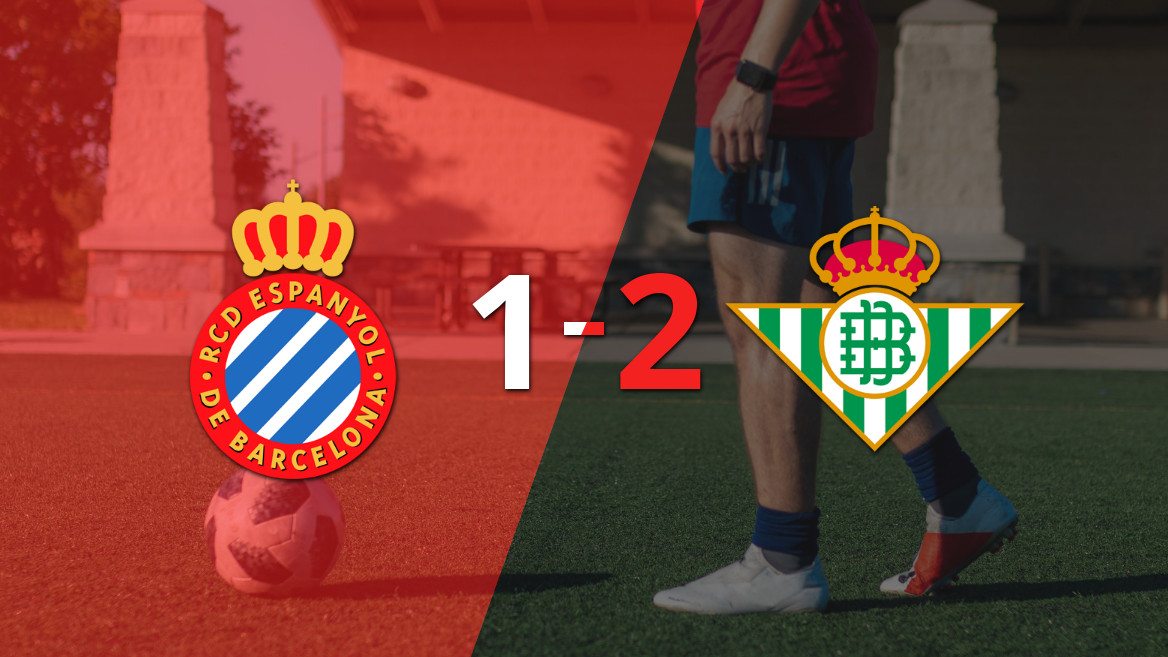 Betis remontó y se impuso 2-1 ante Espanyol