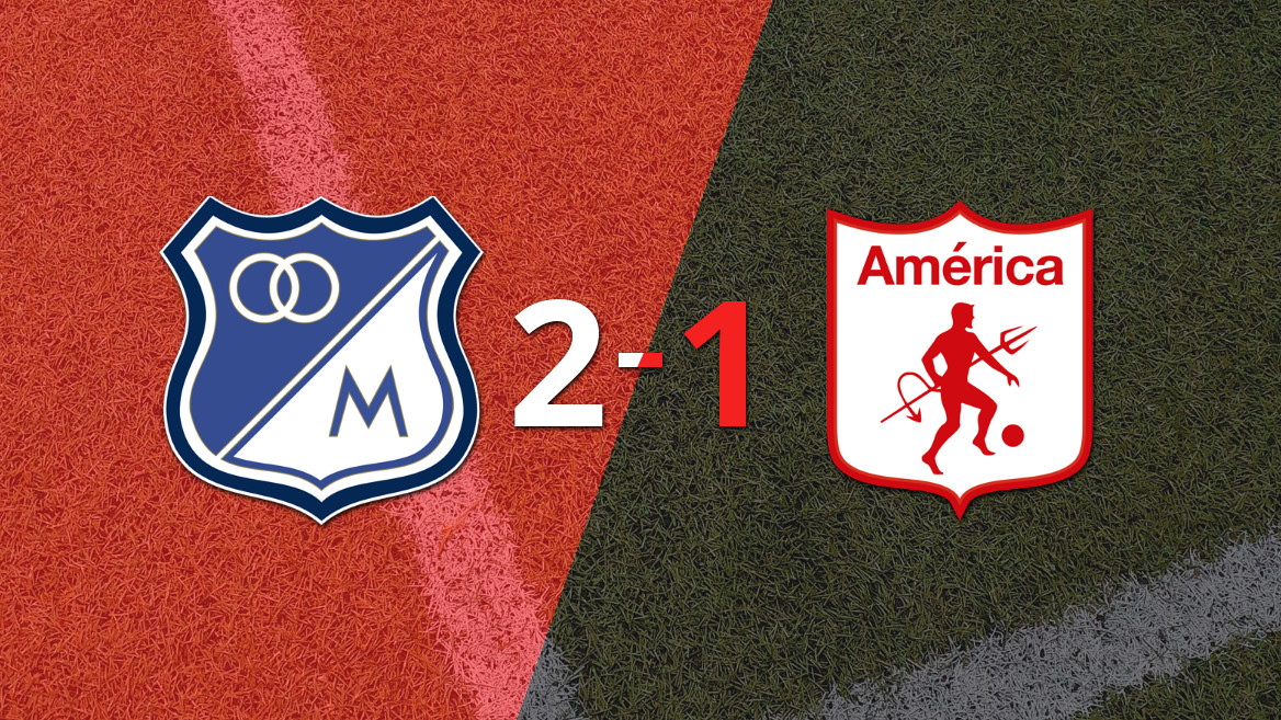 Millonários faz um retorno dramático contra o América de Cali e vence por 2-1