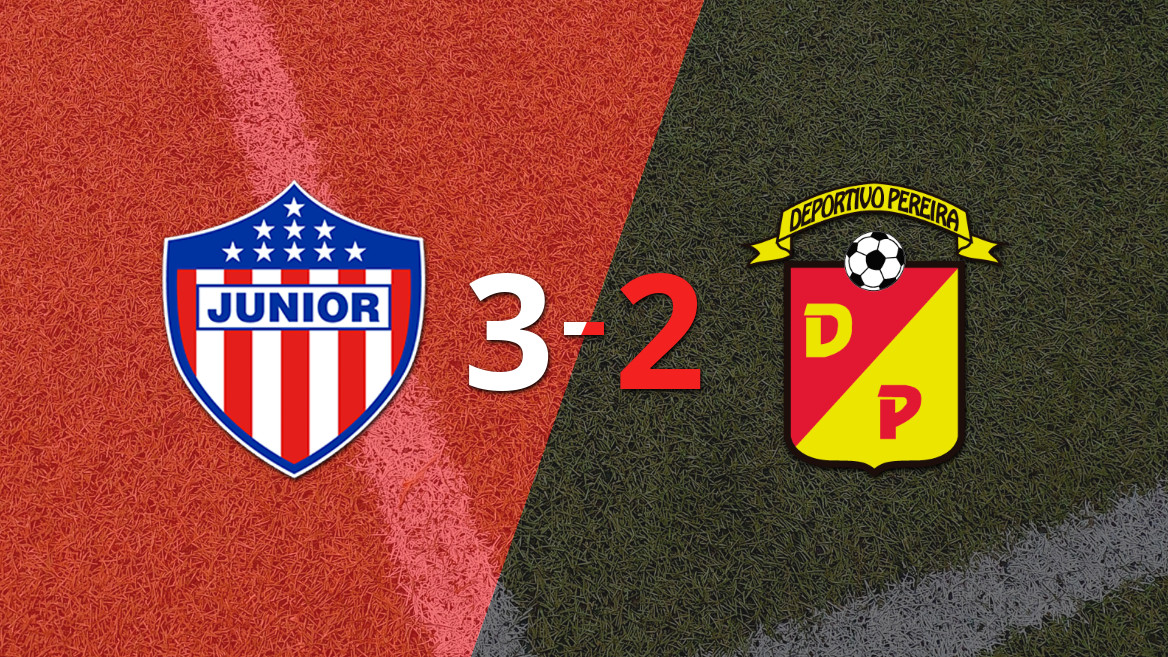 Junior conquers Pereira with a brace from Steven Rodríguez