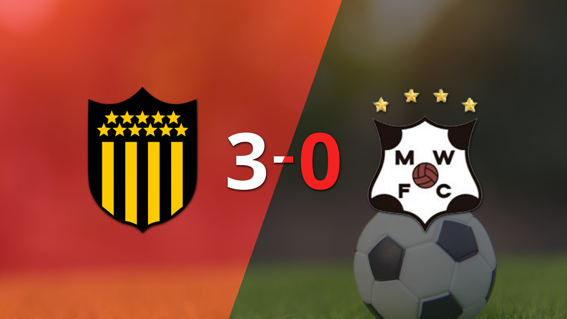 Victoria contundente de Peñarol ante Wanderers por 3 a 0