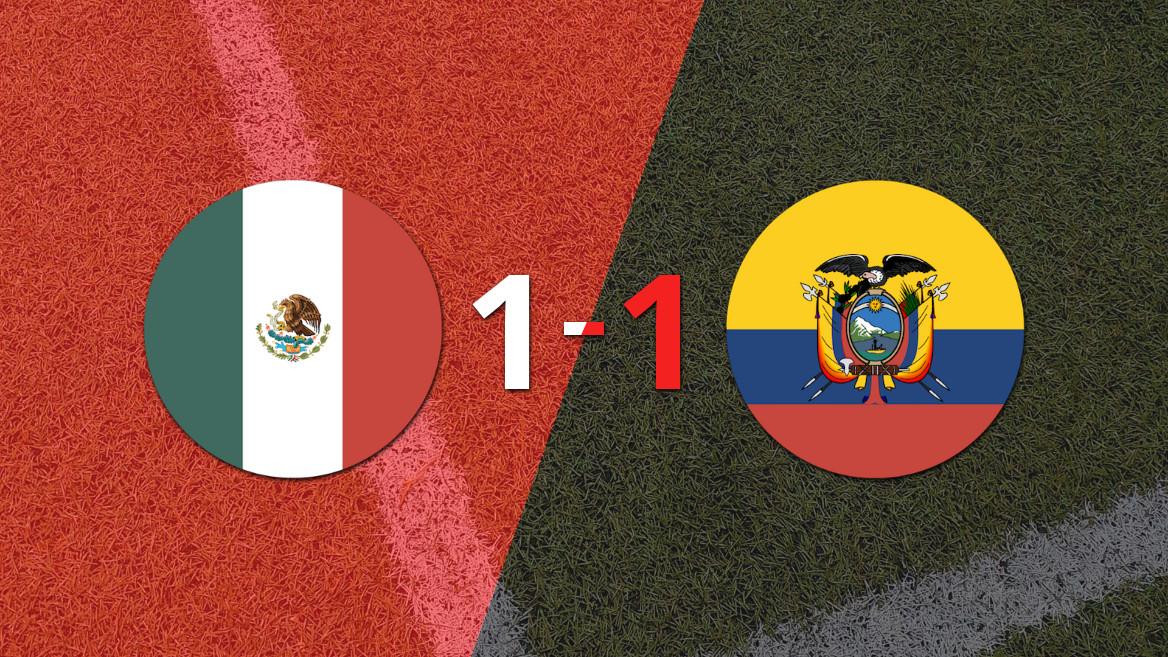 México y Ecuador sellan un empate en el amistoso disputado en Akron