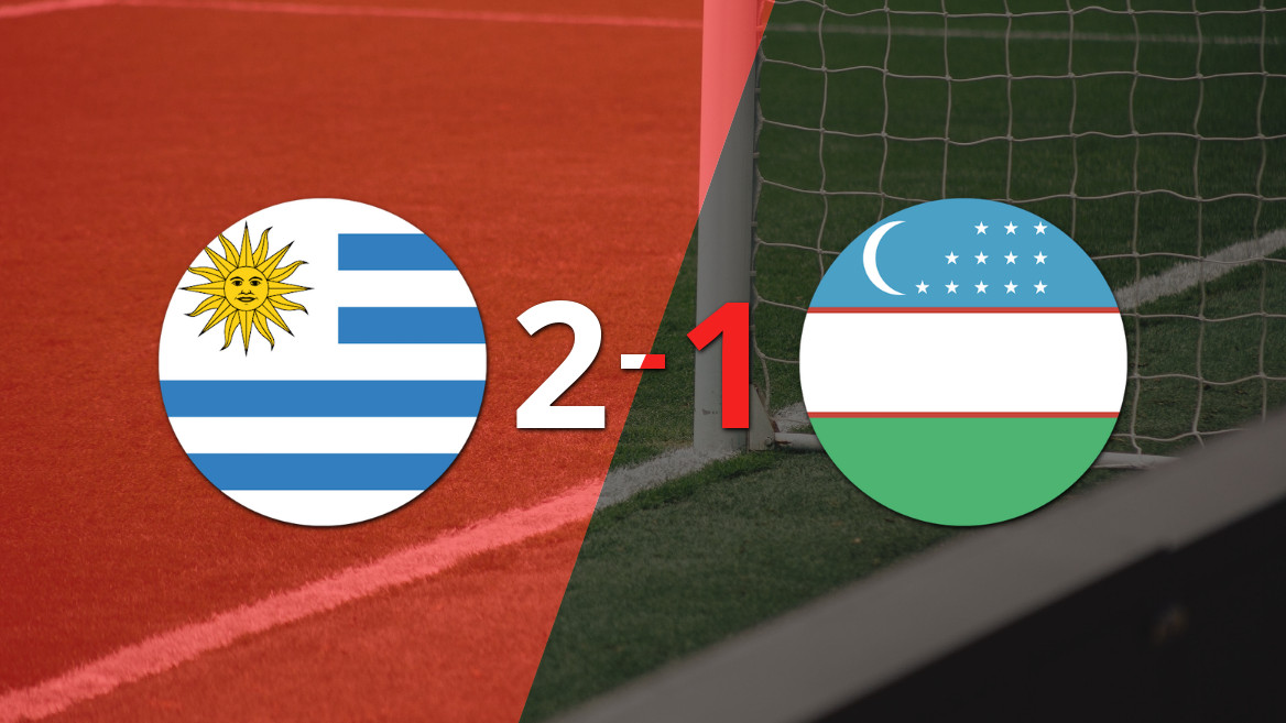Uruguay se impone 2-1 en un amistoso contra Uzbekistán