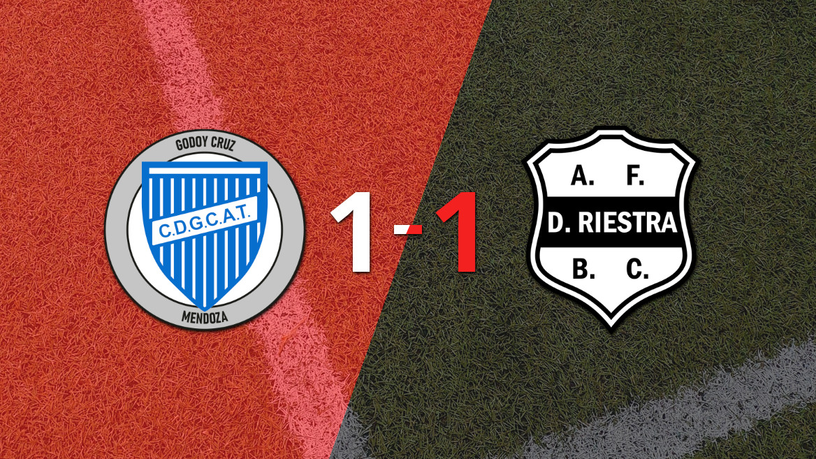 Godoy Cruz y Dep. Riestra sellan un empate emocionante en Mendoza